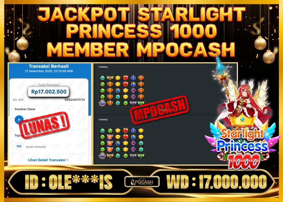 MPOCASH JACKPOT STARLIGHT PRINCESS 1000
